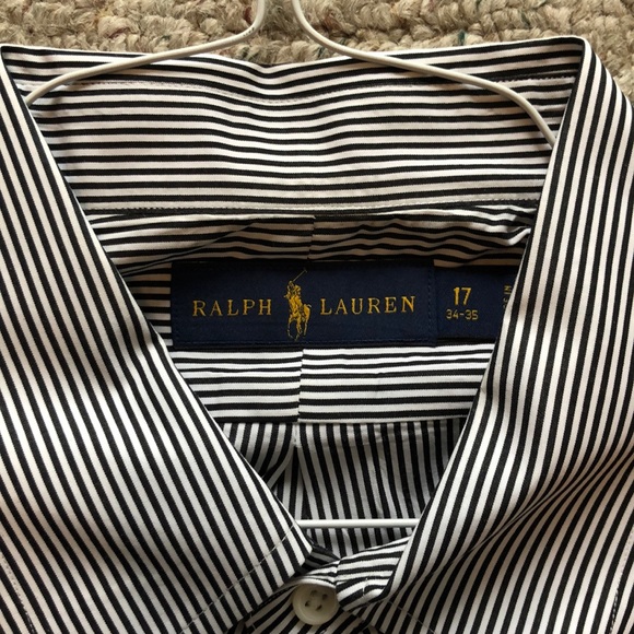 Ralph Lauren Black & White Pin stripe button down - Picture 3 of 9